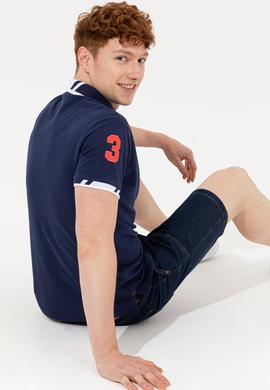 Erkek Lacivert Basic Tişört - 50249140057