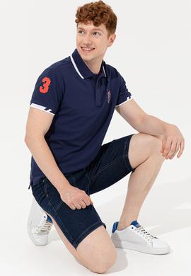 Erkek Lacivert Basic Tişört - 50249140057