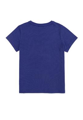 Çocuk Mavi Bisiklet Yaka Tişört - 50249500018