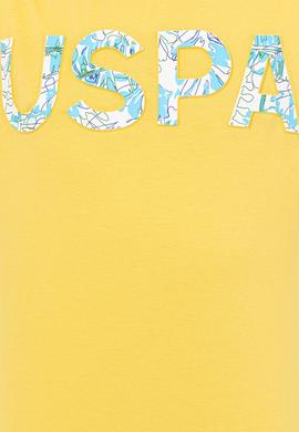 Erkek Açık Sarı Bisiklet Yaka Tişört - 50248598145