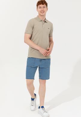 Erkek Haki Basic Tişört - 50251701226