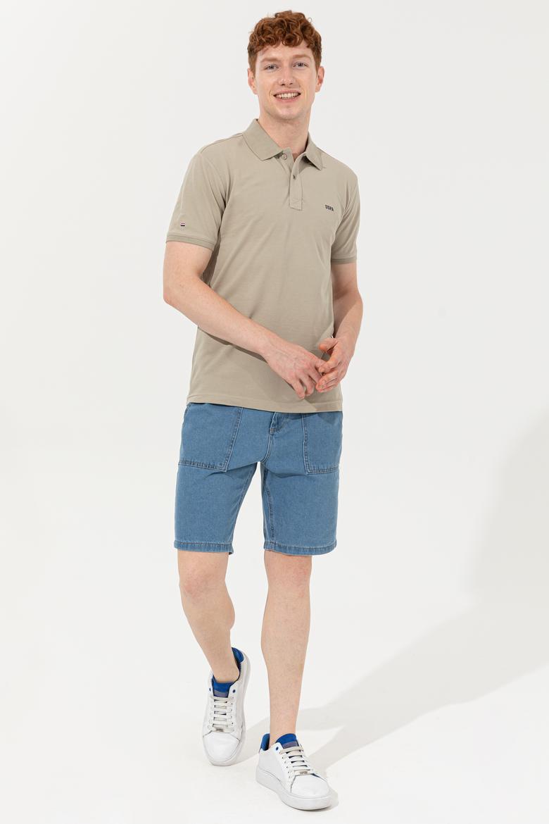 Erkek Haki Basic Tişört - 50251701226