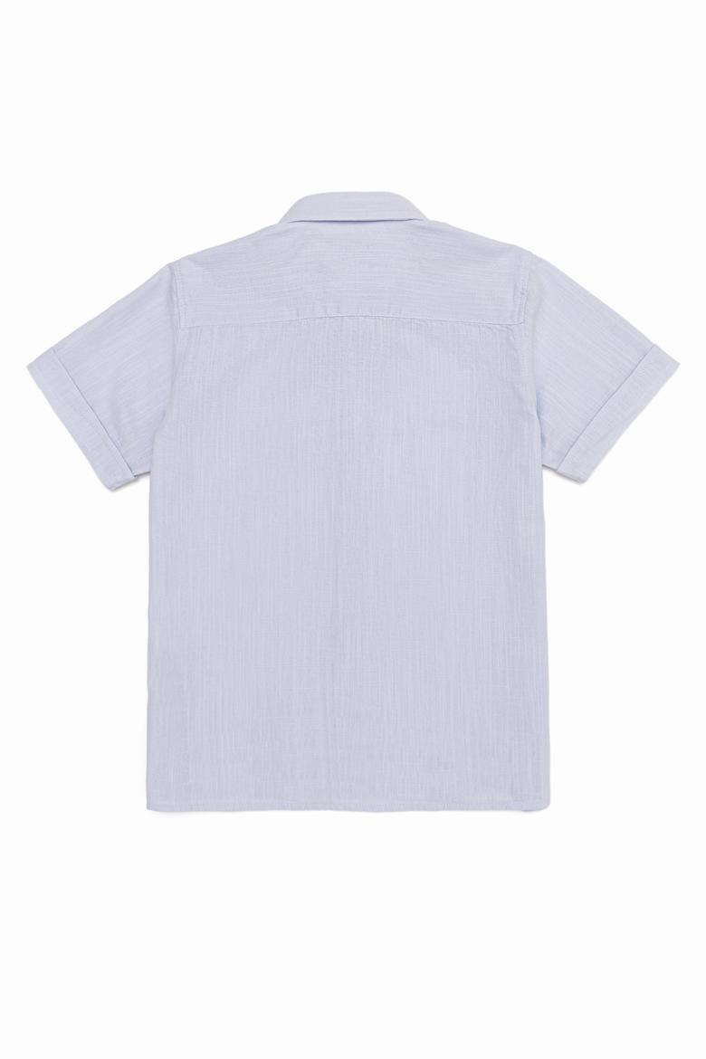 Erkek Çocuk Açık Mavi Kısa Kollu Gömlek - 50247971023