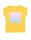 Kız Çocuk Açık Sarı Bisiklet Yaka Tişört