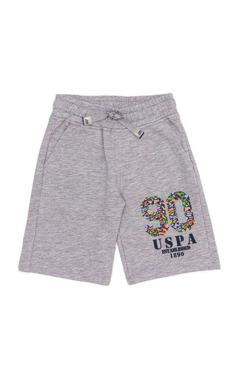 Çocuk Gri Melanj Örme Şort