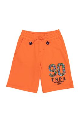 Çocuk Turuncu Örme Şort - 50252223025