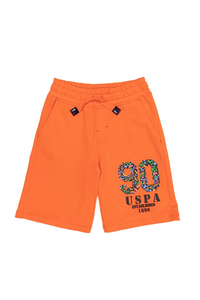 Çocuk Turuncu Örme Şort