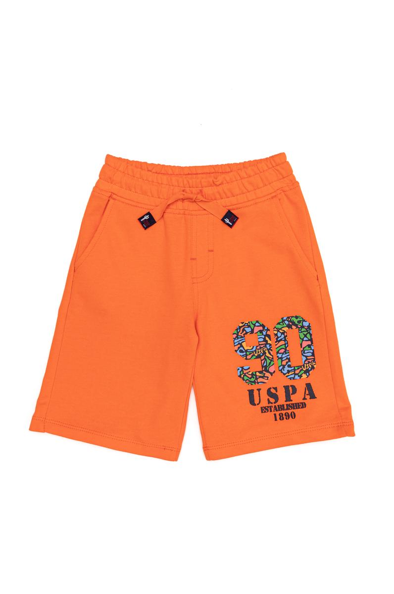 Çocuk Turuncu Örme Şort