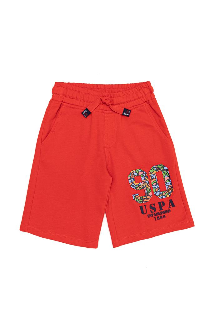 Çocuk Kırmızı Örme Şort