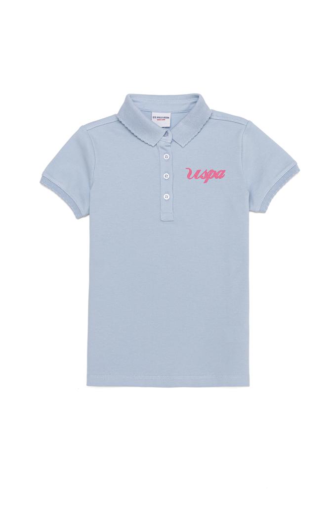 Kız Çocuk Açık Mavi Basic Tişört