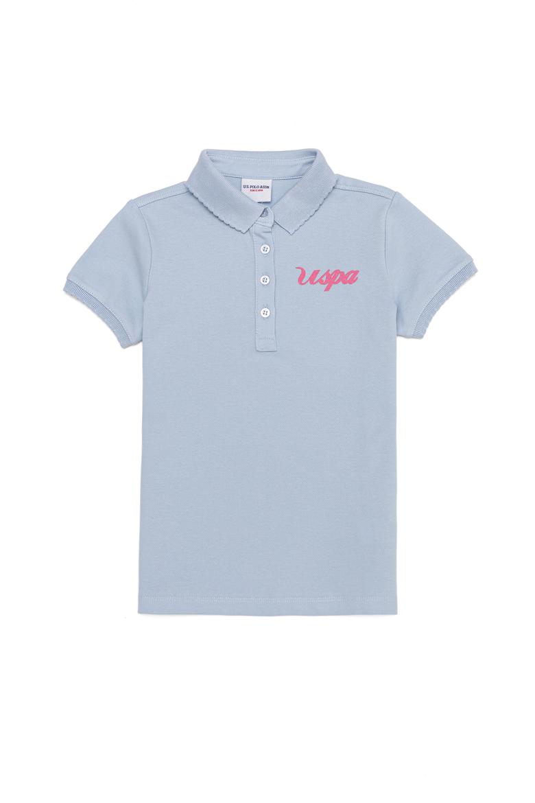 Kız Çocuk Açık Mavi Basic Tişört