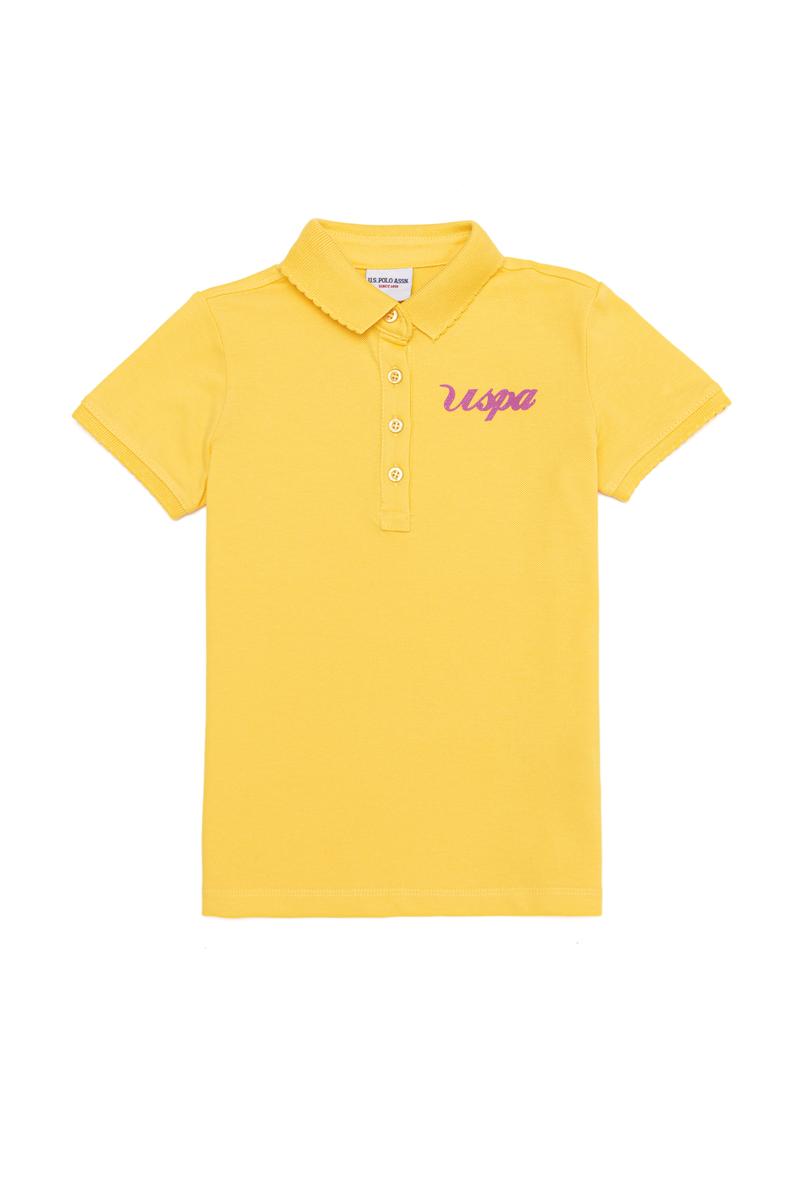 Kız Çocuk Açık Sarı Tişört Basic