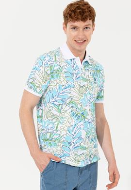 Erkek Petrol Polo Yaka Tişört - 50248520018