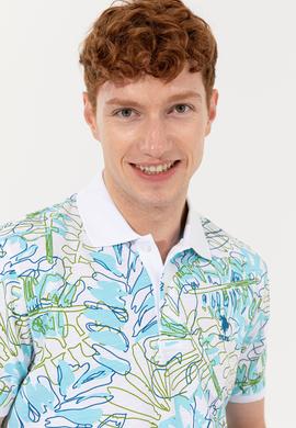 Erkek Petrol Polo Yaka Tişört - 50248520018