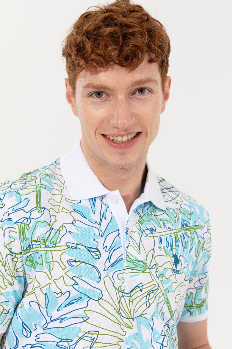 Erkek Petrol Polo Yaka Tişört - 50248520018