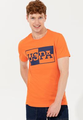 Erkek Turuncu Bisiklet Yaka T-Shirt - 50247339192