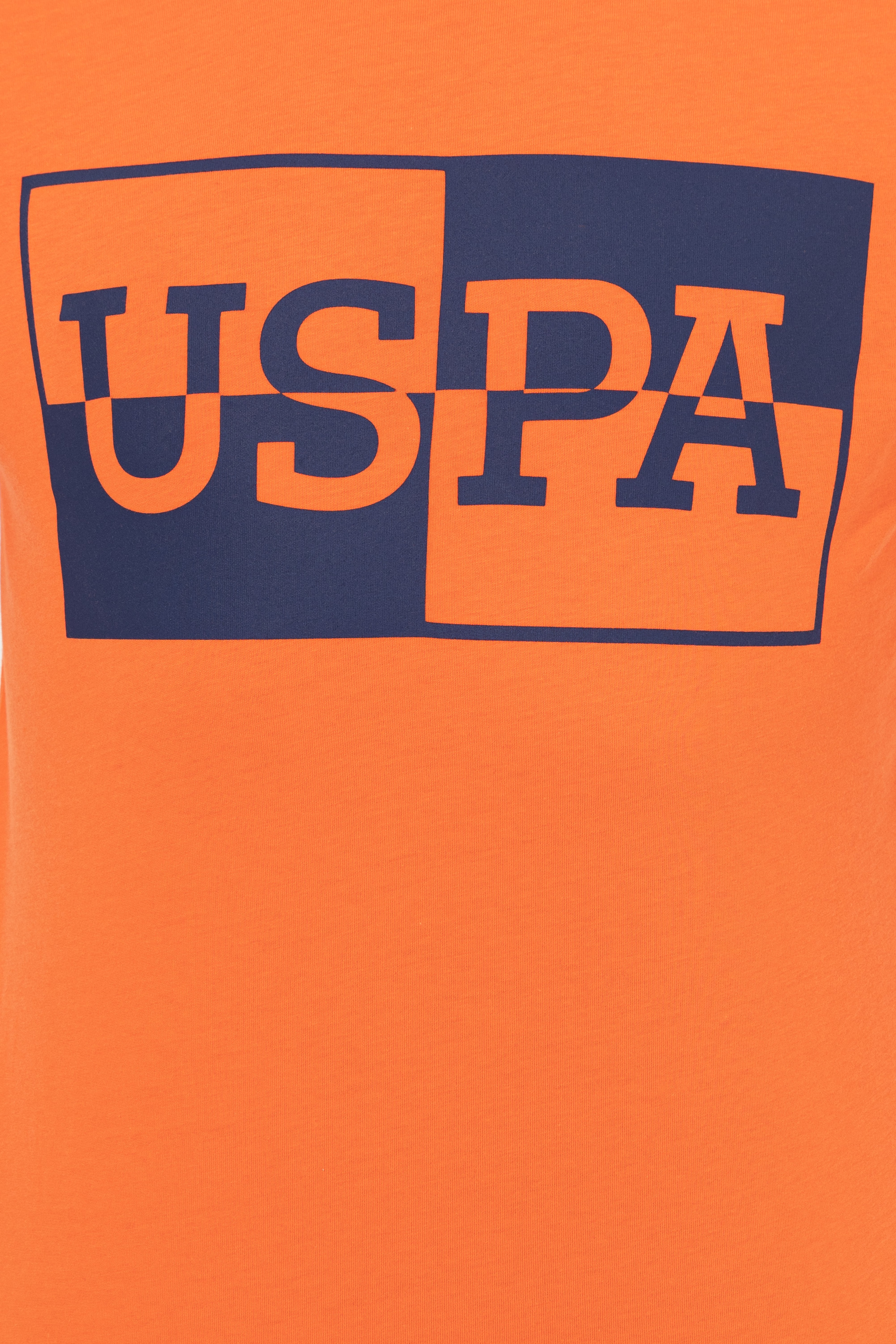 Erkek Turuncu Bisiklet Yaka T-Shirt