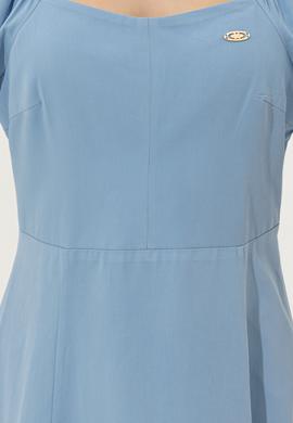 Kadın Mavi Dokuma Elbise - 50249539014