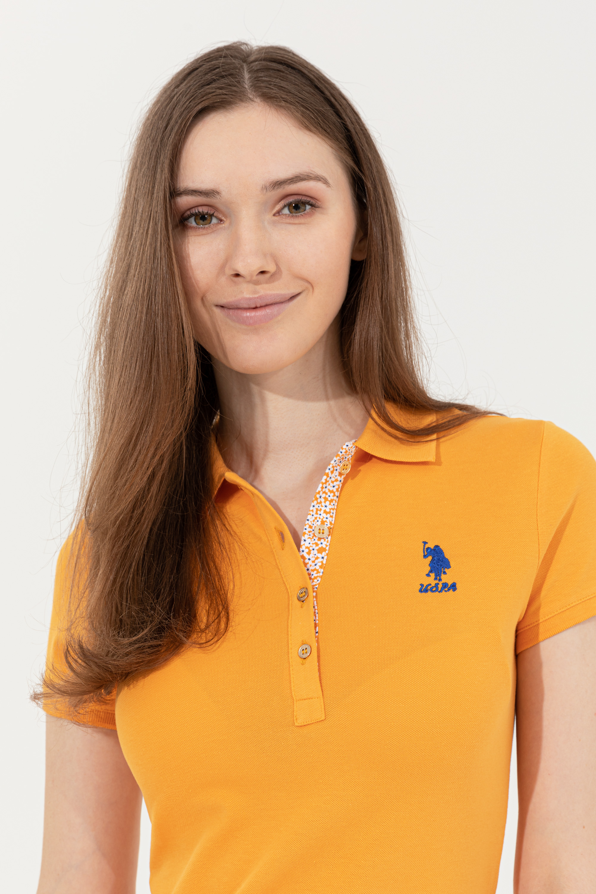 تی شرت آستین کوتاه اندامی یقه پولو زنانه یو اس پولو | U.S. Polo Assn. - تصویر 4