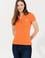 Kadın Turuncu Basic Polo Yaka Tişört