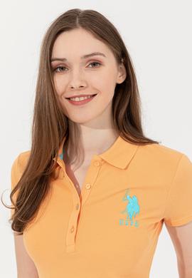 Kadın Turuncu Basic Polo Yaka Tişört - 50248991118