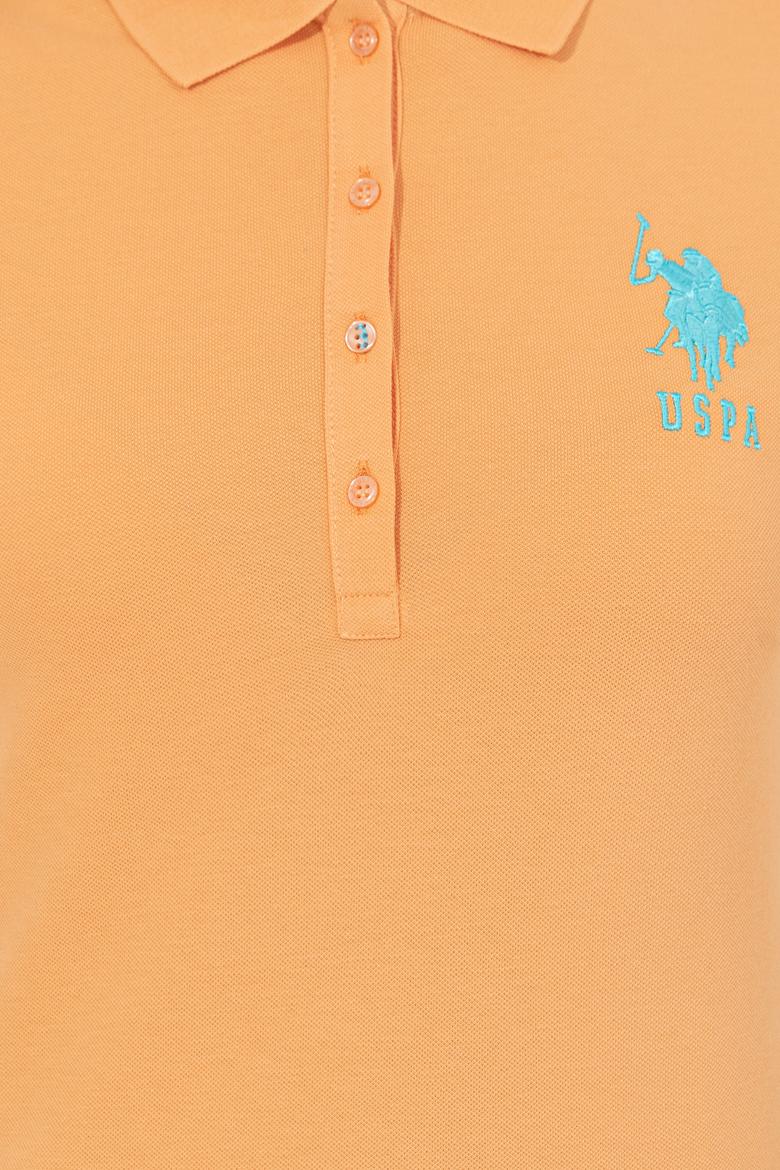 Kadın Turuncu Basic Polo Yaka Tişört - 50248991118