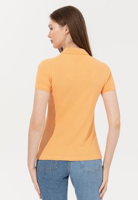 Kadın Turuncu Basic Polo Yaka Tişört - 50248991118
