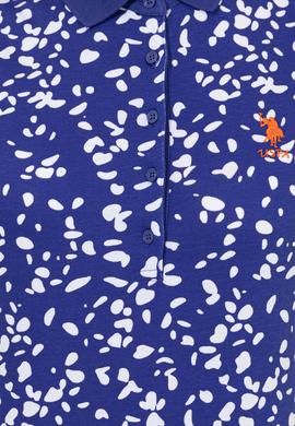 Kadın Mavi Polo Yaka Tişört - 50248980022