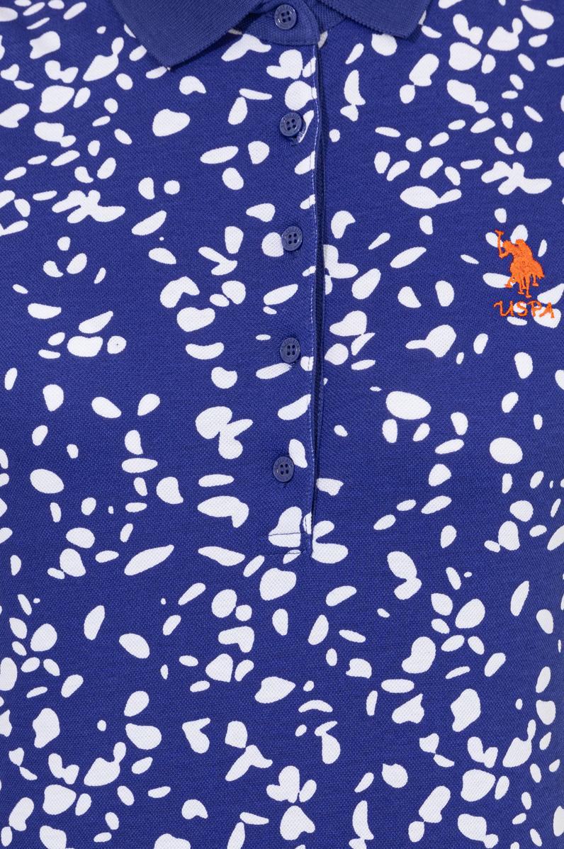 Kadın Mavi Polo Yaka Tişört