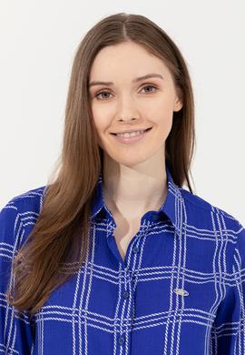 Kadın Mavi Uzun Kollu Gömlek - 50246551004
