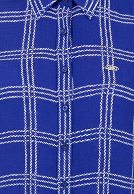 Kadın Mavi Uzun Kollu Gömlek - 50246551004