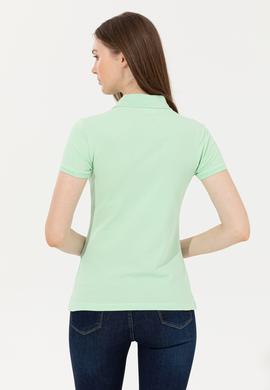 Kadın Mint Basic Polo Yaka Tişört - 50246278086