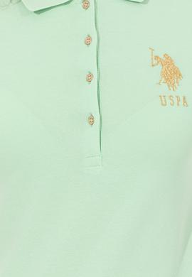Kadın Mint Basic Polo Yaka Tişört - 50246278086
