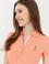 Kadın Somon Basic Polo Yaka Tişört