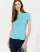 Kadın Turkuaz Basic Polo Yaka Tişört