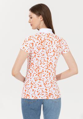 Kadın Turuncu Polo Yaka Tişört - 50248980014