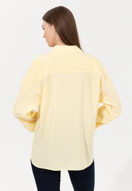 Kadın Açık Sarı Uzun Kollu Gömlek - 50247456038