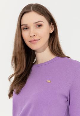 Kadın Lila Bisiklet Yaka Basic Kazak - 50251905130