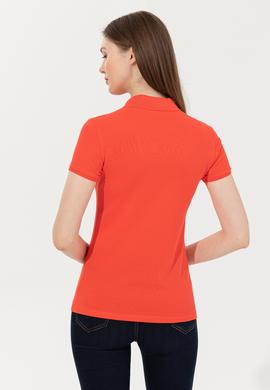 Kadın Kırmızı Basic Polo Yaka Tişört - 50246272238
