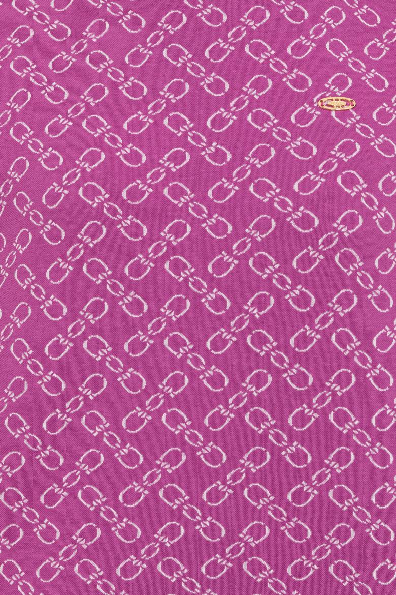 Kadın Menekşe Bisiklet Yaka Tişört - 50249061004