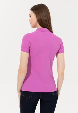 Kadın Menekşe Basic Polo Yaka Tişört - 50246272200