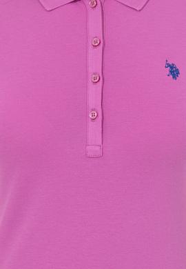 Kadın Menekşe Basic Polo Yaka Tişört - 50246272200