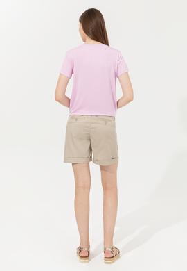 Kadın Haki Dokuma Şort - 50246051008
