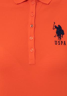 Kadın Nar Çiçeği Polo Yaka T-Shirt Basic - 50221036041