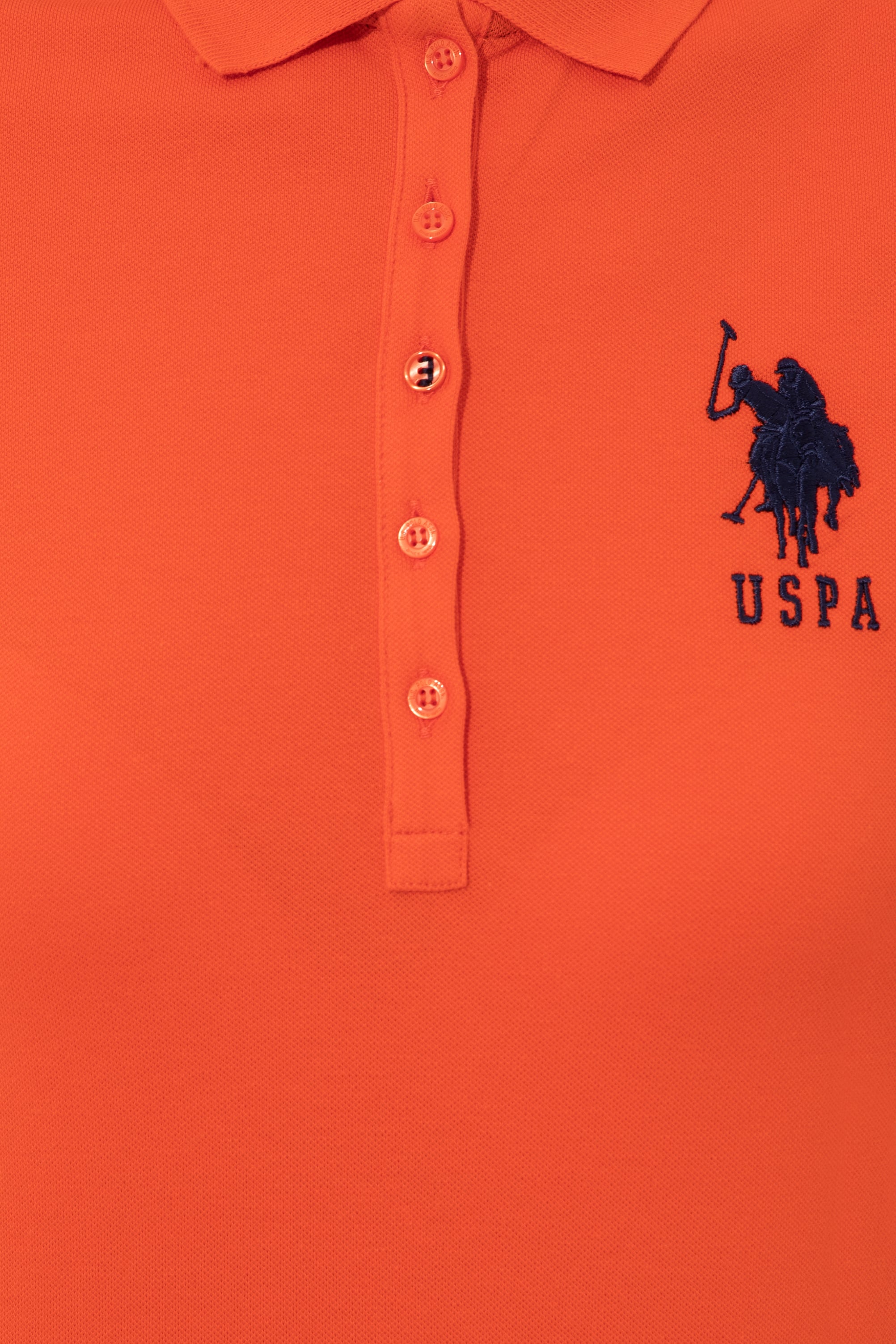 Kadın Nar Çiçeği Polo Yaka T-Shirt Basic