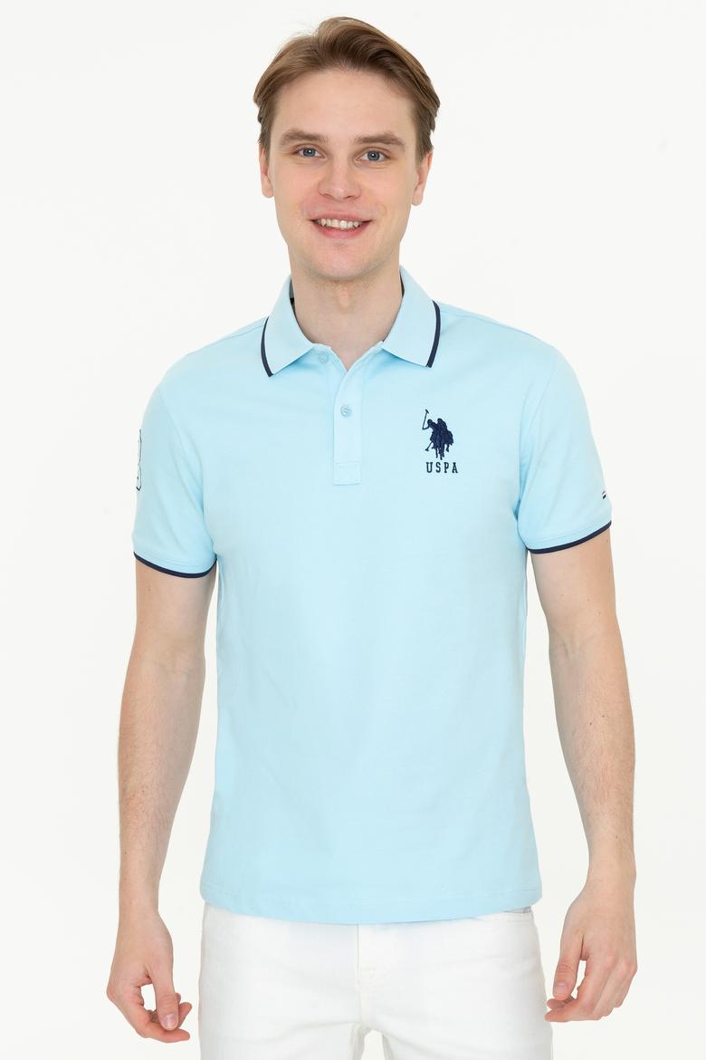 Erkek Açık Mavi Basic Tişört