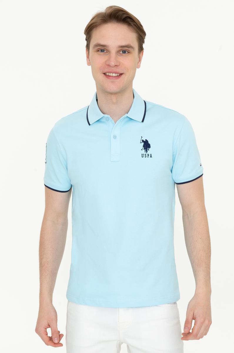 Erkek Açık Mavi Basic Tişört