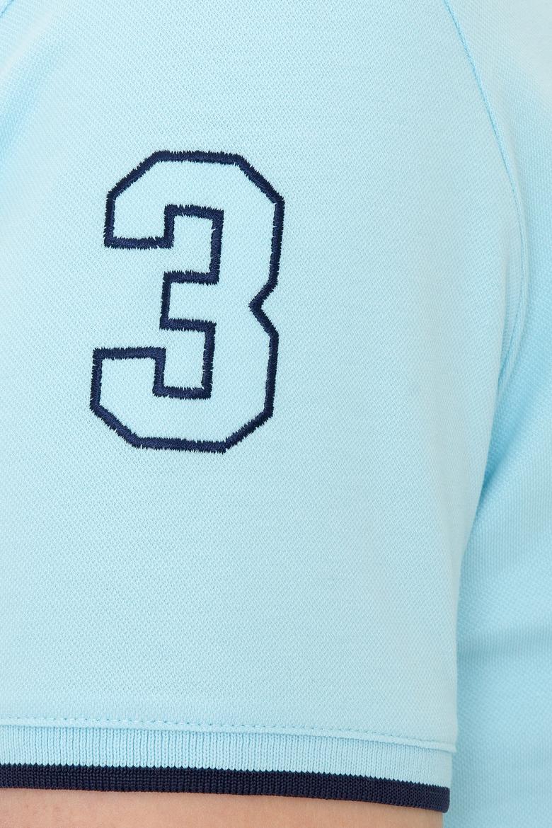 Erkek Açık Mavi Basic Tişört - 50231766087