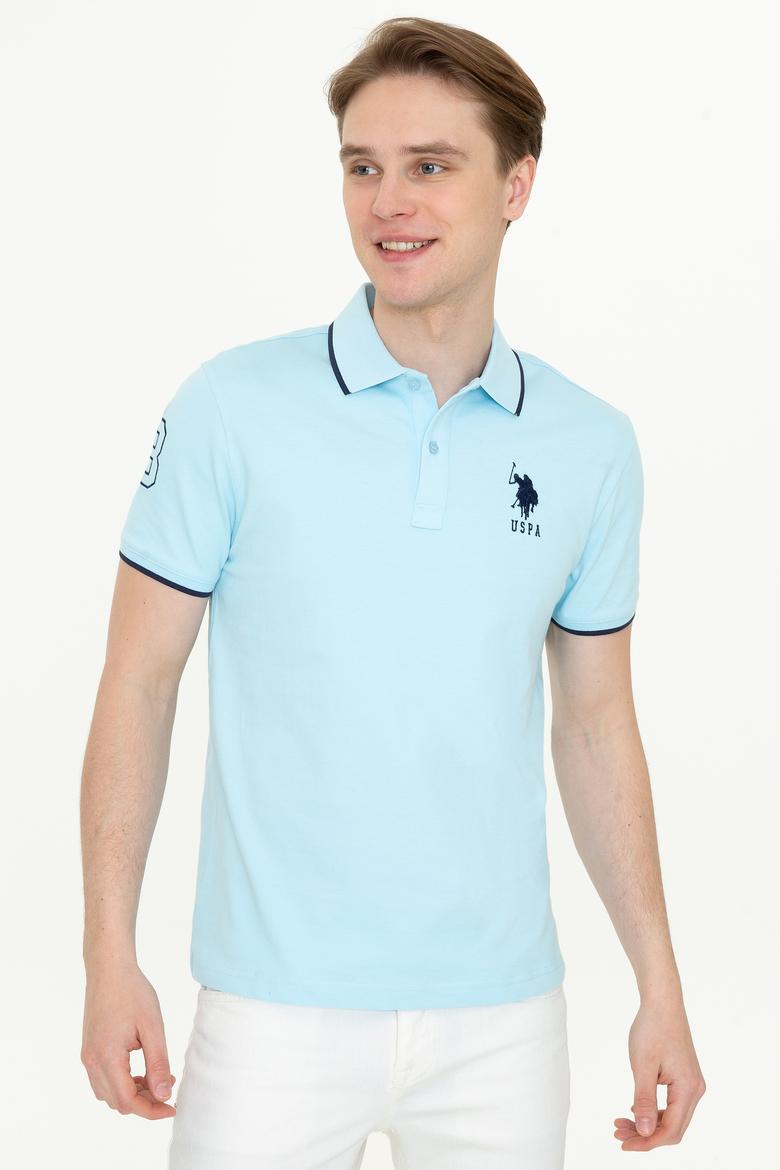 Erkek Açık Mavi Basic Tişört - 50231766087