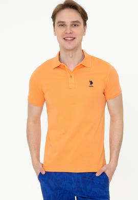 Erkek Turuncu Polo Yaka T-Shirt Basic - 50232292124